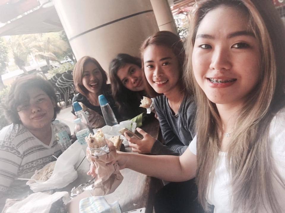with my favorite people, friends, shawarma