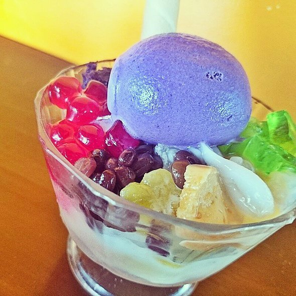 yesterdays, date, halohalo, yummy