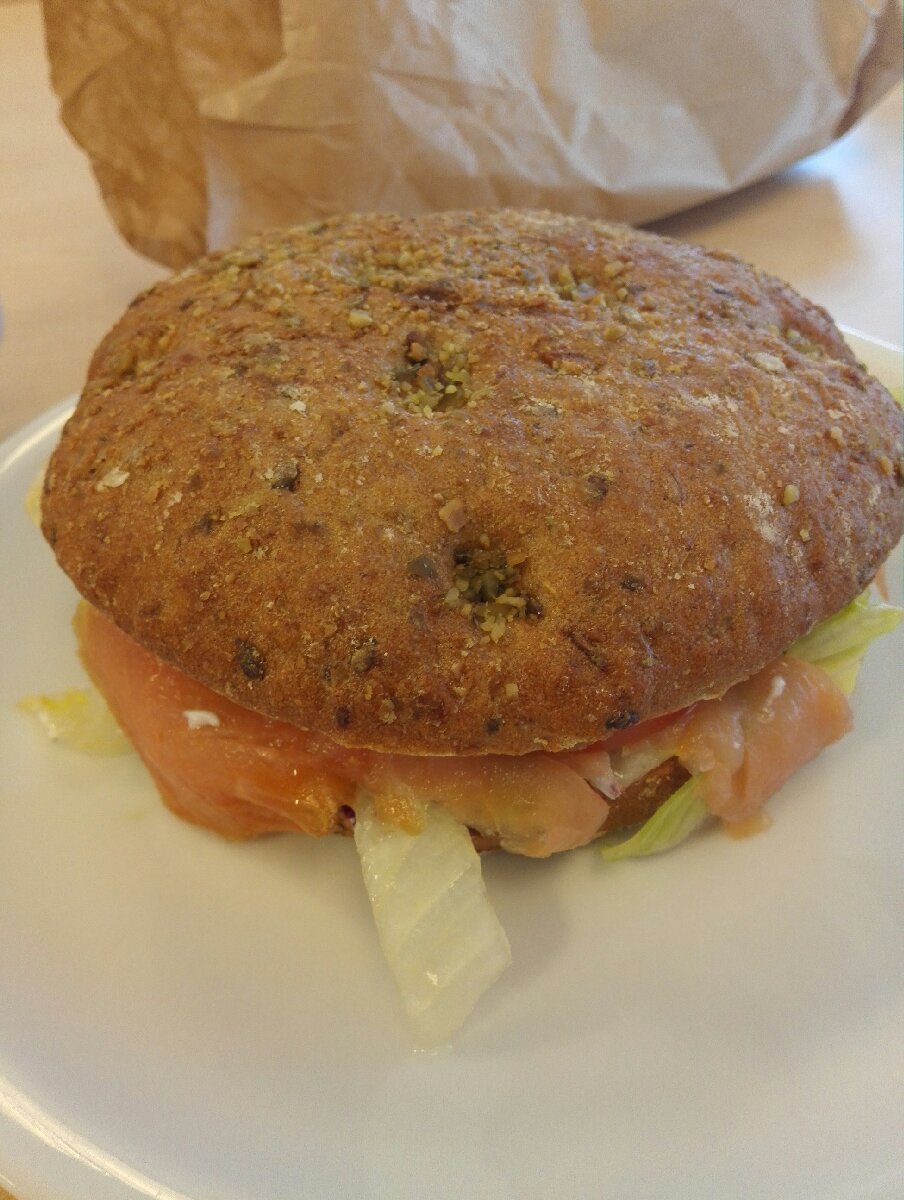 Salmon sandwich is love