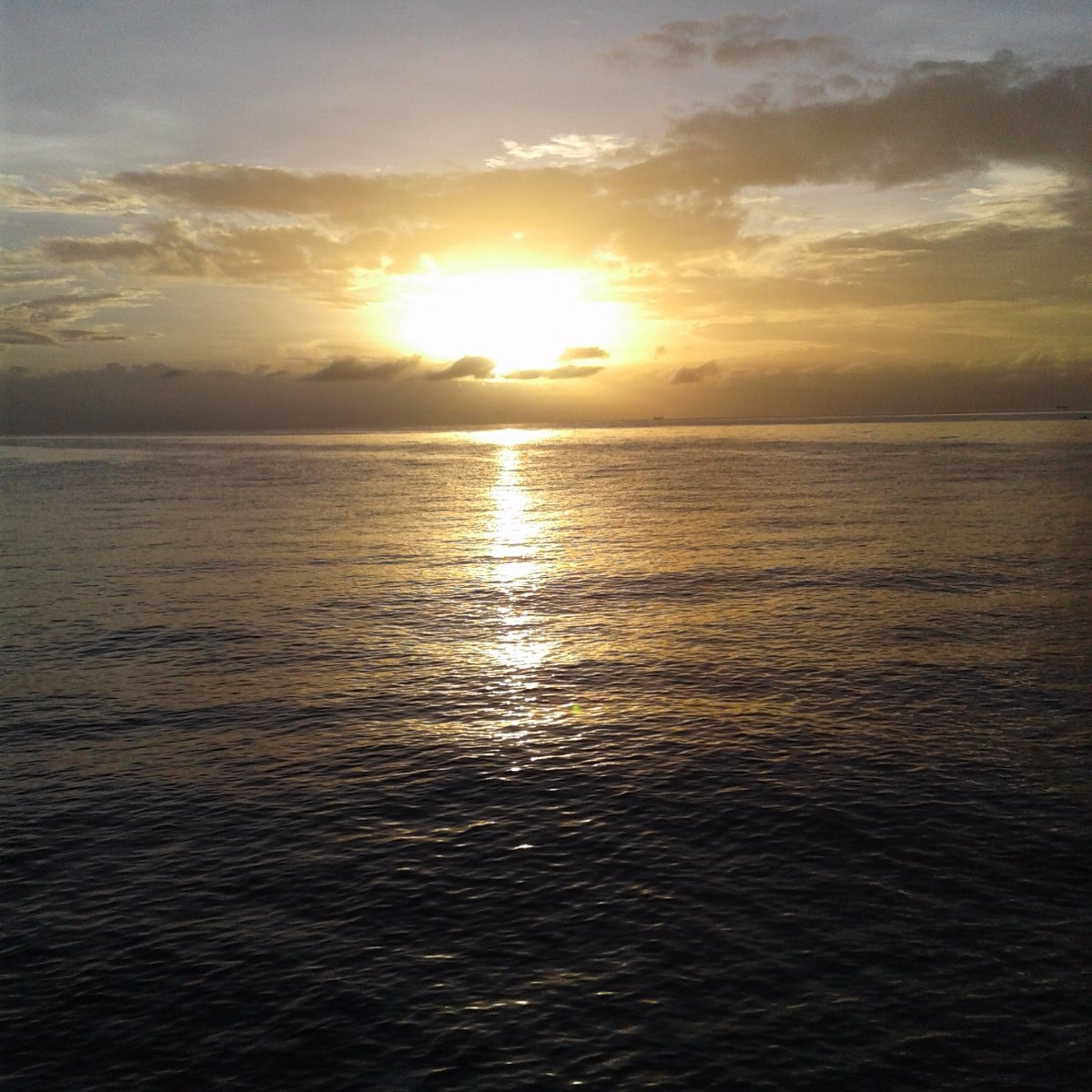 sunrise, sun, beautiful, view, sea, horizon, picturesque