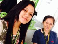 With the pretty girl klar smile
