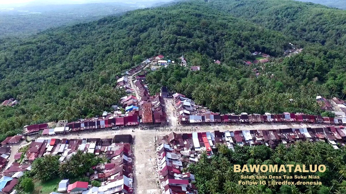 village, nias, green