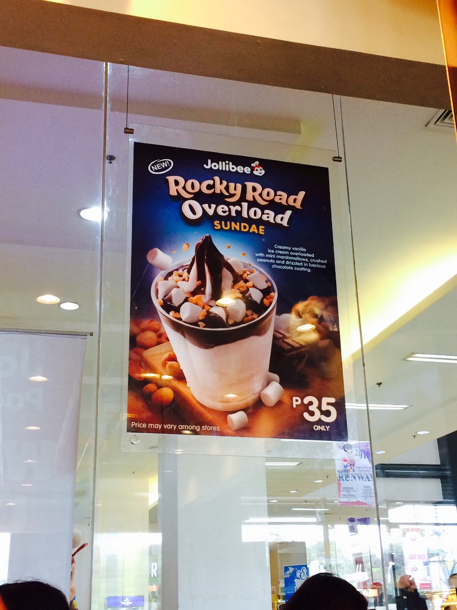 jollibee rocky road overload sundae poster