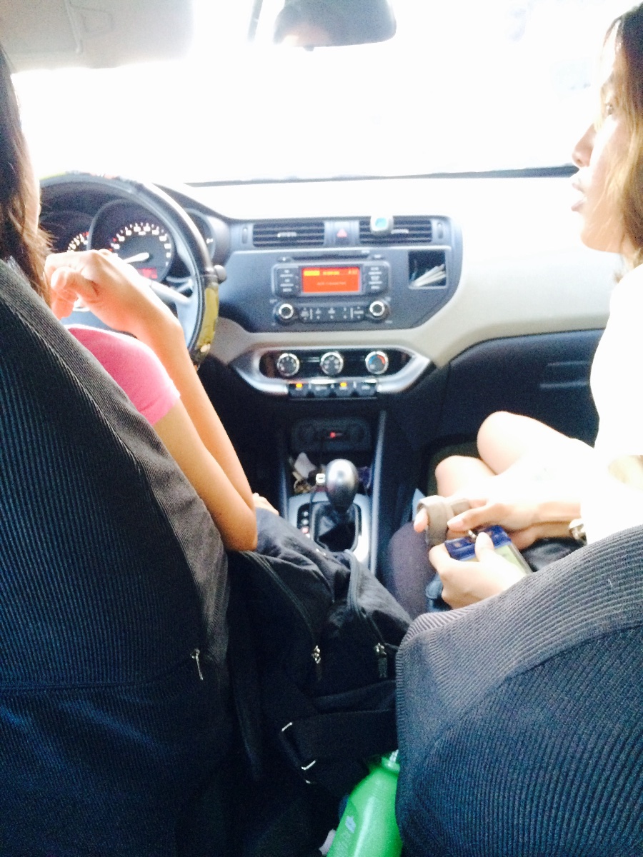 talking inside the car