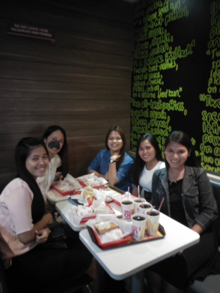 Treating ourselves for food after the youth meeting. #Officers
