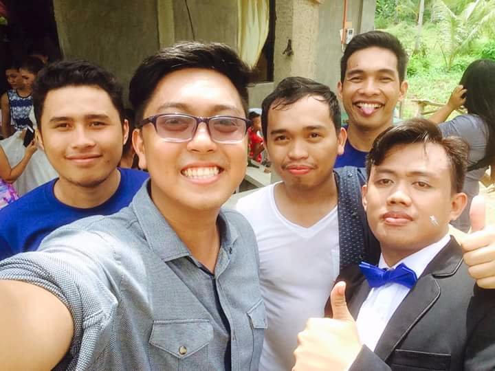 After the wedding ceremony. 