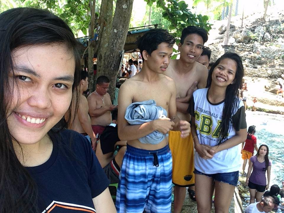Brats. Enjoying our swimming. When in Guiwanon Cold Spring