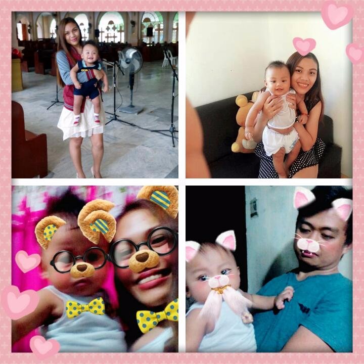 Family Collage. Happy family