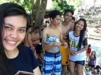 Brats. Enjoying our swimming. When in Guiwanon Cold Spring