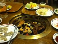 Fried squid, shrimp and meat. A deliicious viand. My brother journey in Japan. 
