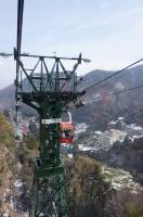 Winter Season still enjoying to ride in the Cable Cart. Mt. Gozaisho Yokkaichi. My brother adventure in Japan. 