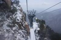 Winter season. Cable Cart in Mt. Gozaisho Yokkaichi. My brother adventure in Japan. 