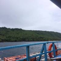 On the boat to limasawa island