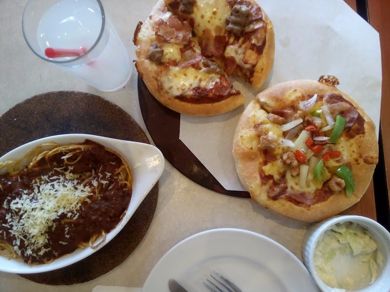 at pizza hut