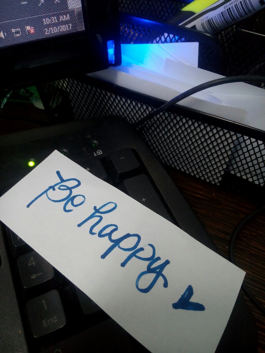 be happy