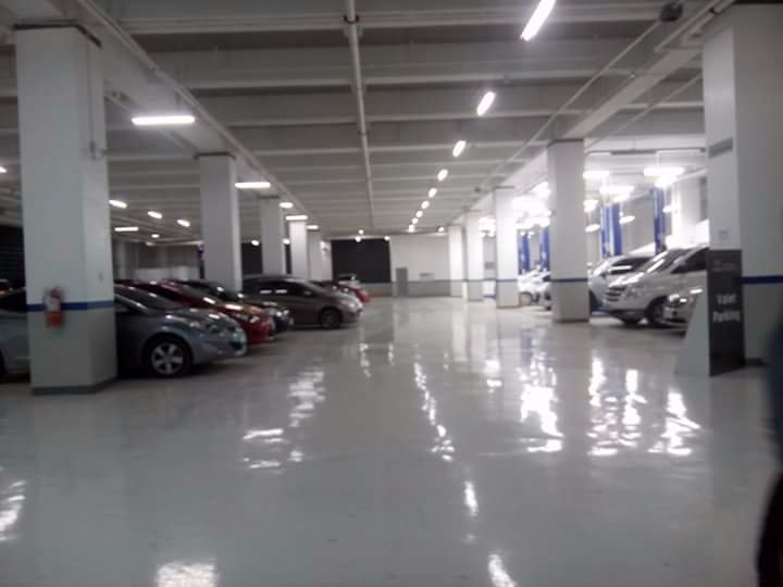 spacious car park