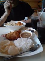 fried siomai, fried rice, fried chicken, chips, chowking