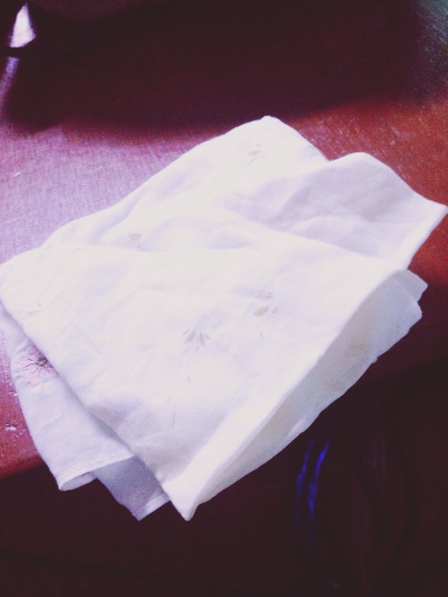 White handkerchief