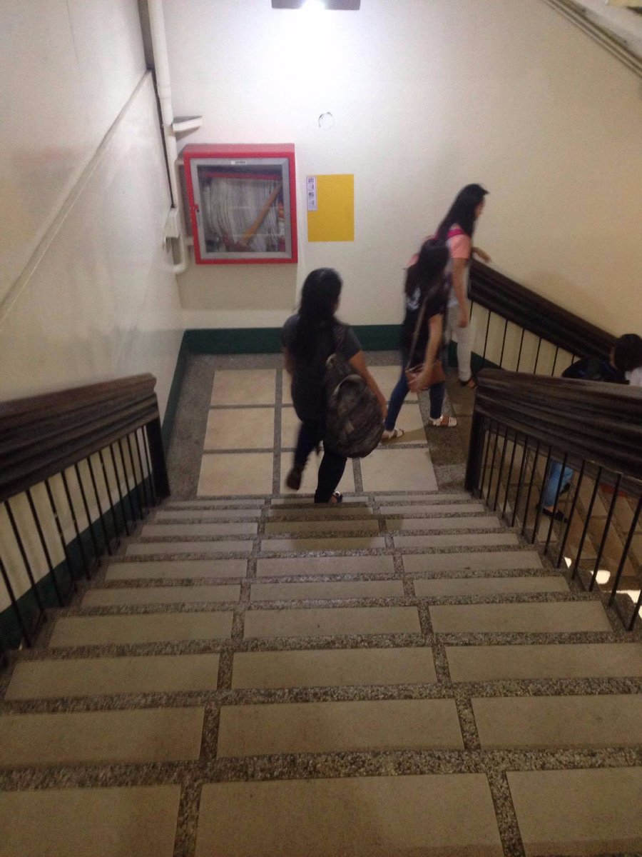 at, usjr, stairs, friends, walking