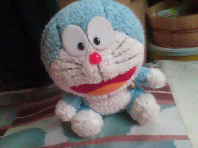 cute doraemon white skyblue smile