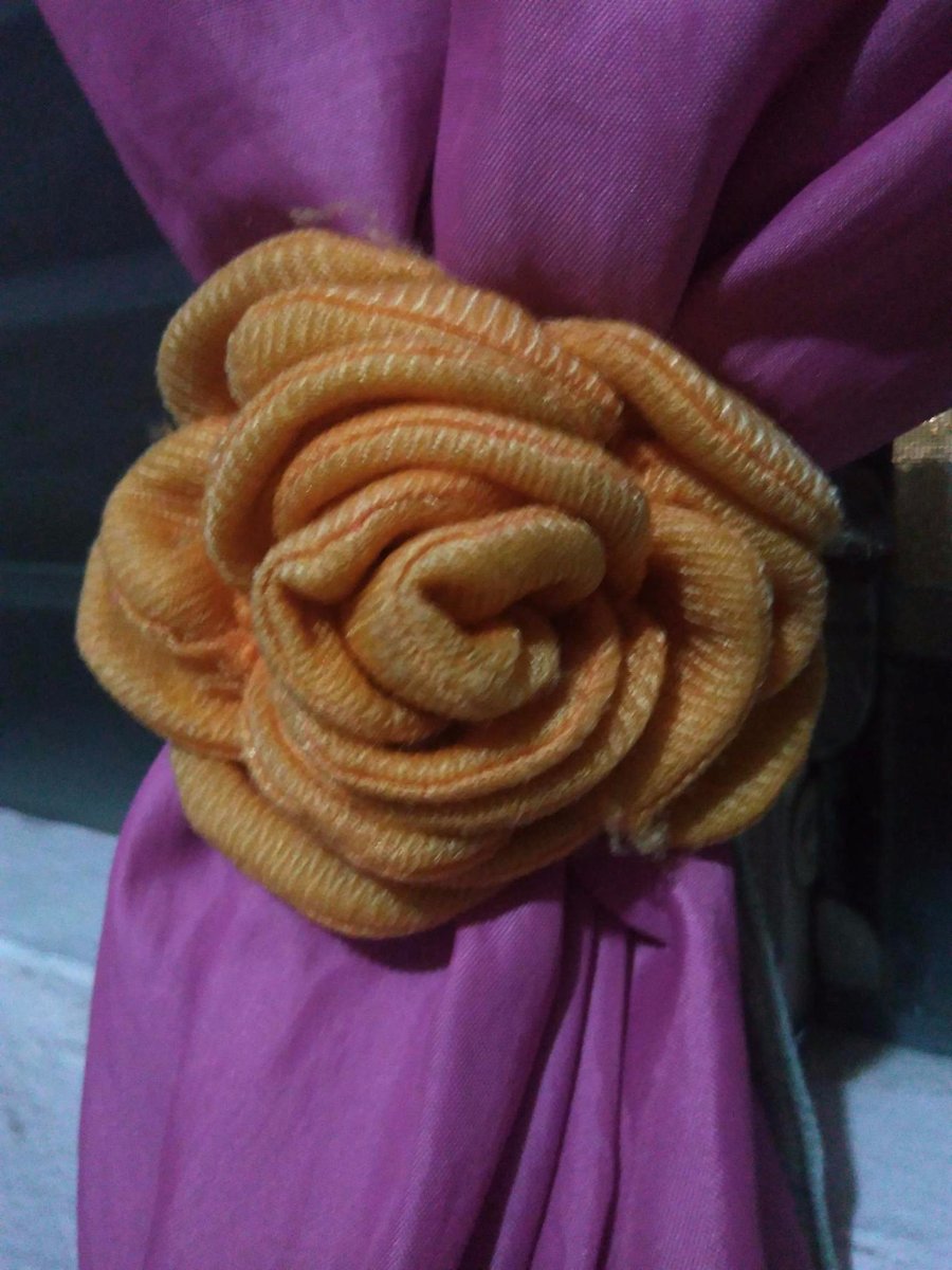 fake, flower, curtain, orange, and, dark, pink