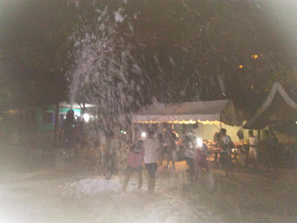 foam party with squad