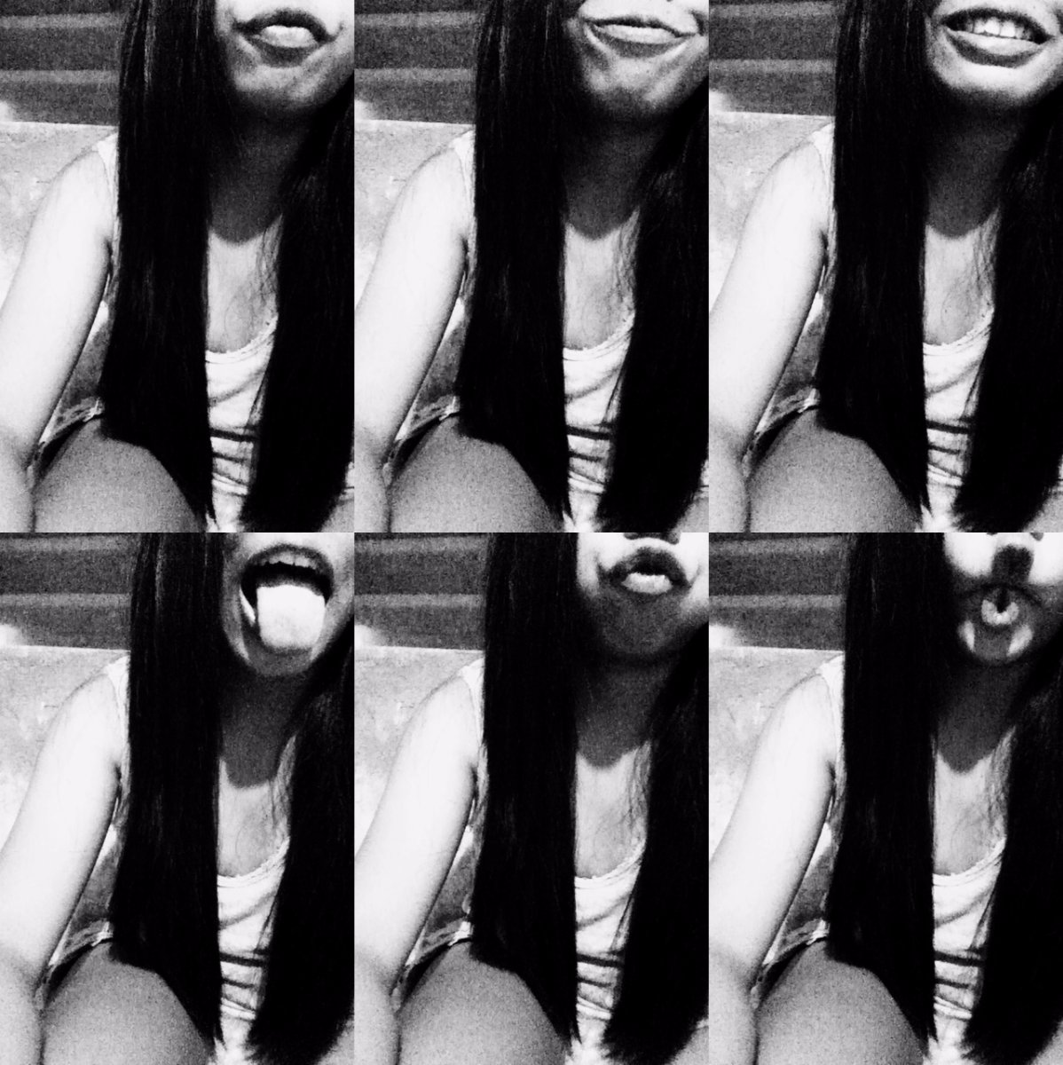 long black hair
