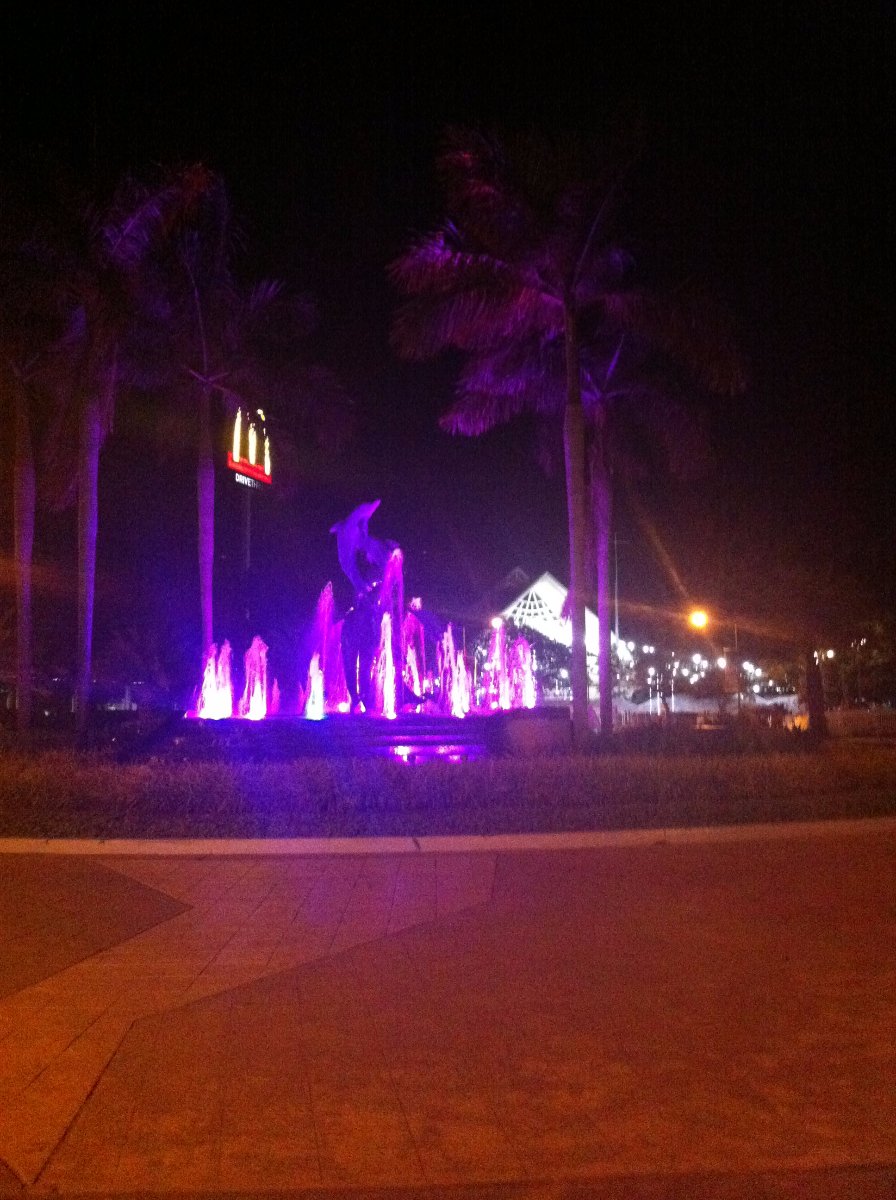lovely fountain lights