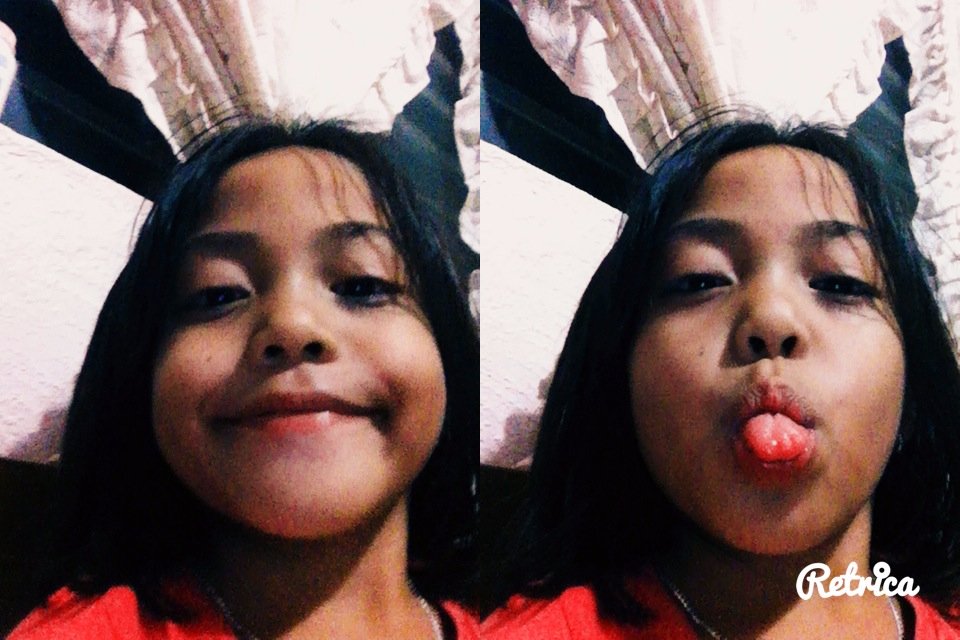 retrica selfie mikang smile tongue out wacky cute