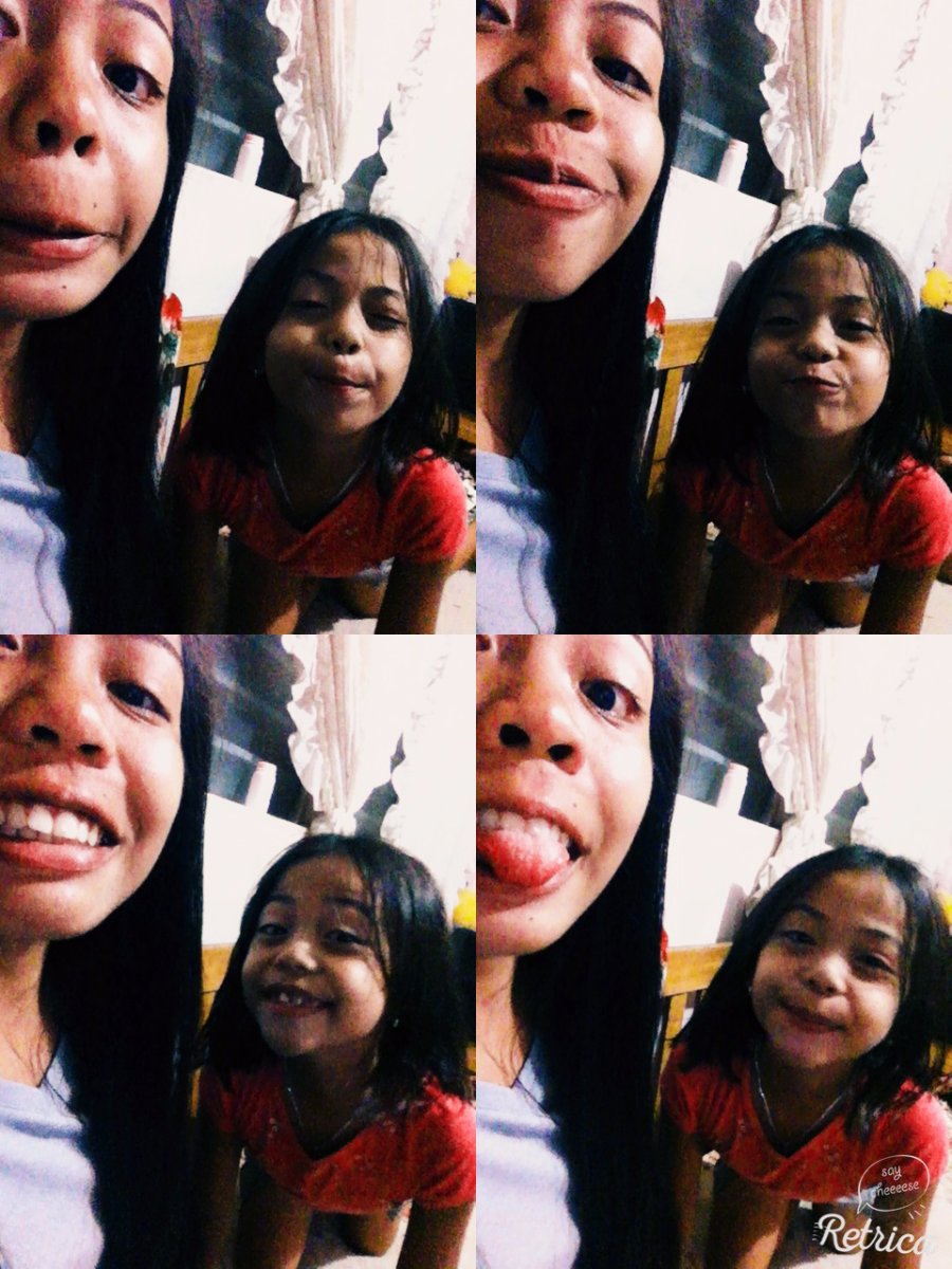 retrica, sisters, smile, wacky