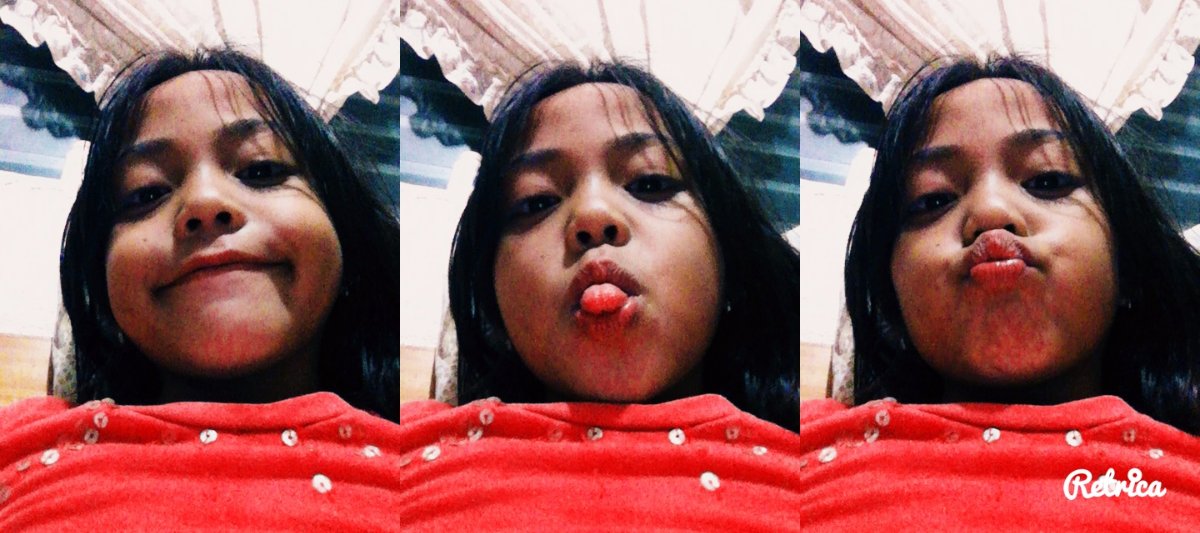retrica three pics selfie cutie loves