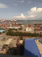 view from the top with my hand