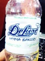 Deluxe hopia bakery, bottled water