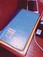 notebooks, yellow, and blue