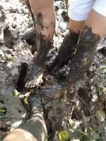 mangrove, planting, dirty, feets, still, worth, it, lovin, this, moment