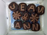 Jean, and, ana, cutie, mini, chocolate, cupcakes, sweeets. lovelove, birthday, celebration, mwaaaah, thank you, guyssssss