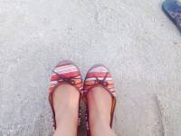 my, friend, nice, feet, very, nice, doll, shoes, stripes, colorful