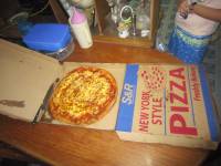 SR new york style pizza big circle haha happy yummy thank you
