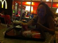 late night date at Mcdo fries plus coffee
