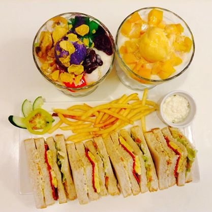food, halohalo, sandwich, ice giants