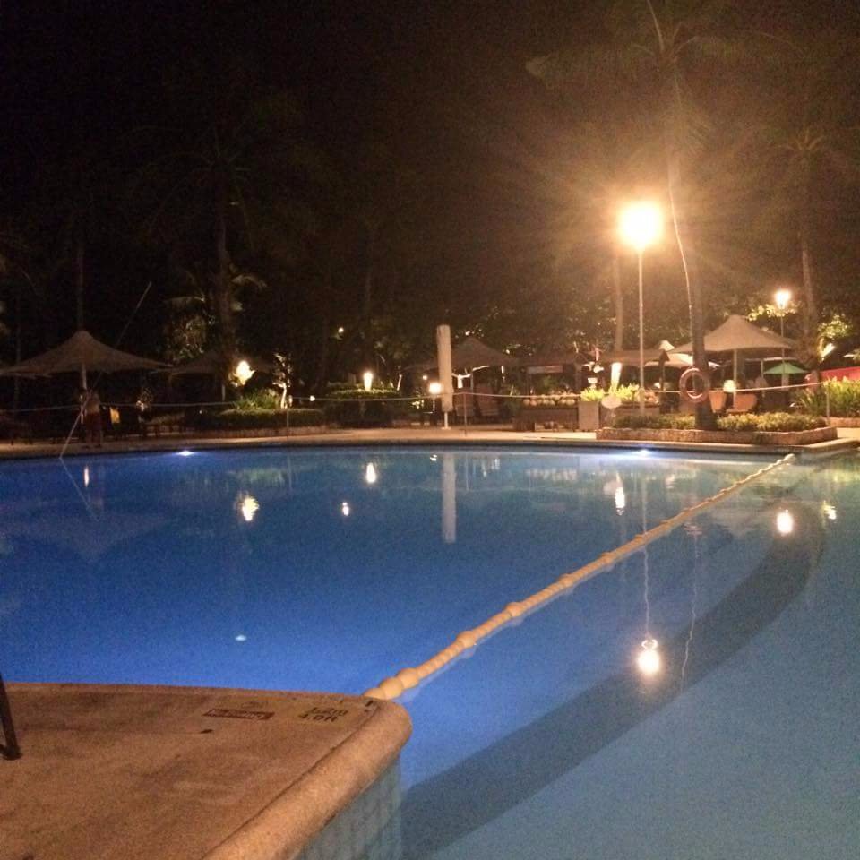 The pool is all mine tonight