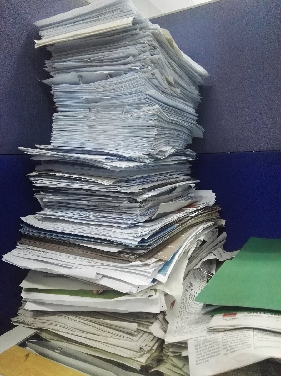 Work piling up