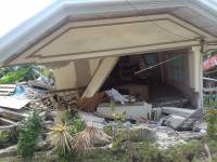 A disaster caused by earthquake