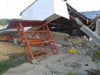 A disaster caused by earthquake