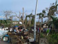 Typhoon damages
