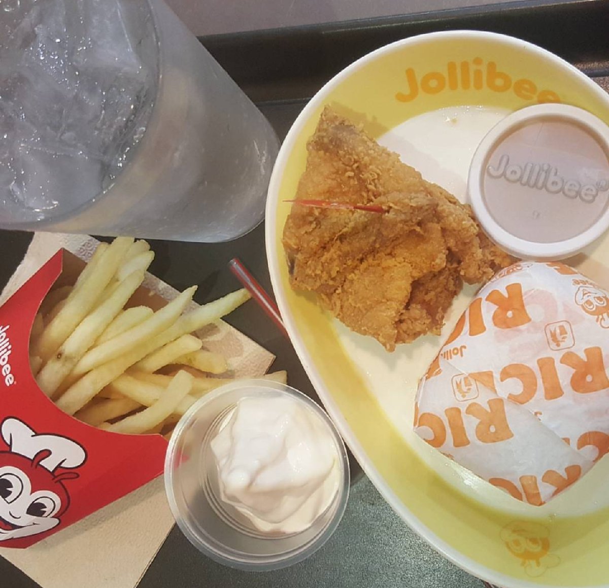 Filipino Comfort food chickenJoy Jolibee Fries