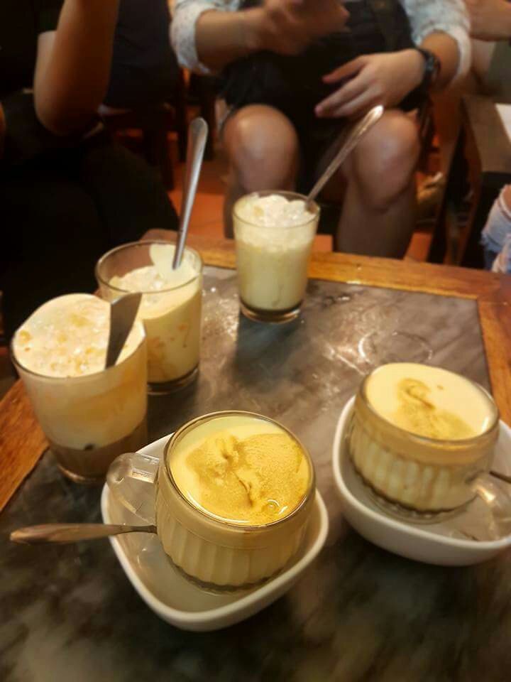 Made in Vietnam #eggcoffee eggcoffee in vietnam is to die for 2 thumbs up
