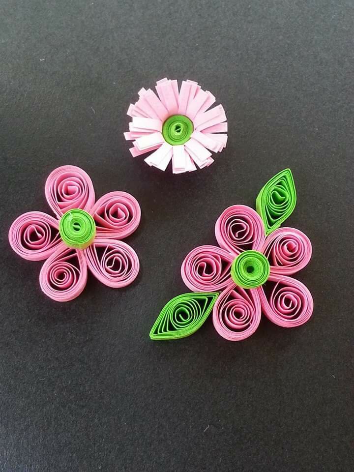 Papeflowers #quilling #pink