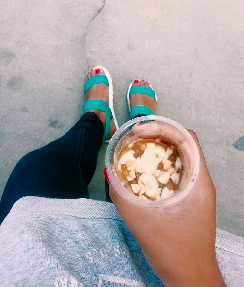 Silken Tofu with Sago Pearls and Brown Sugar Syrup Google