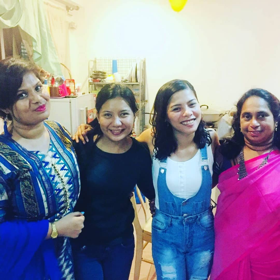 With my Indian friends